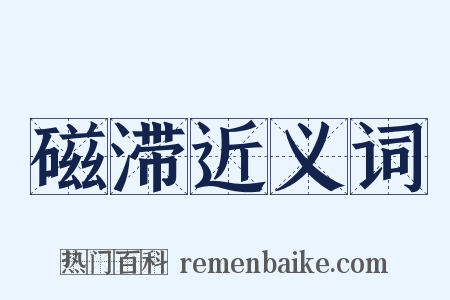 磁滞近义词是什么意思的图片